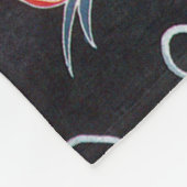 Japanse Okinawan-kleurstof (Bingata) Fleece Deken (Hoek)