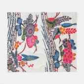 Japanse Okinawan-kleurstof (Bingata) Fleece Deken (Voorkant (Horizontaal))