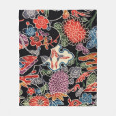 Japanse Okinawan-kleurstof (Bingata) Fleece Deken (Voorkant)