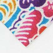 Japanse Okinawan-kleurstof (Bingata) Fleece Deken (Hoek)