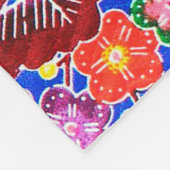 Japanse Okinawan-kleurstof (Bingata) Fleece Deken (Hoek)