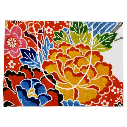 Japanse Okinawan-kleurstof (Bingata) Groot Cadeauzakje (Achterkant)