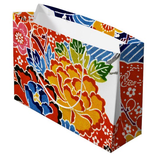 Japanse Okinawan-kleurstof (Bingata) Groot Cadeauzakje (Achterkant Gekanteld)