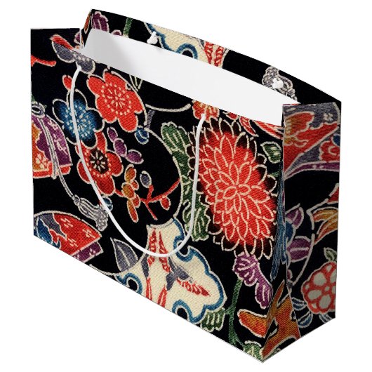 Japanse Okinawan-kleurstof (Bingata) Groot Cadeauzakje (Achterkant Gekanteld)