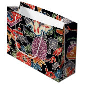 Japanse Okinawan-kleurstof (Bingata) Groot Cadeauzakje (Voorkant Gekanteld)