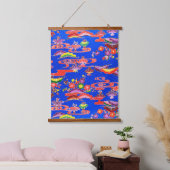 Japanse Okinawan-kleurstof (Bingata) Hangend Wandkleed (Slaapkamer)