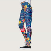 Japanse Okinawan-kleurstof (Bingata) Leggings (Links)