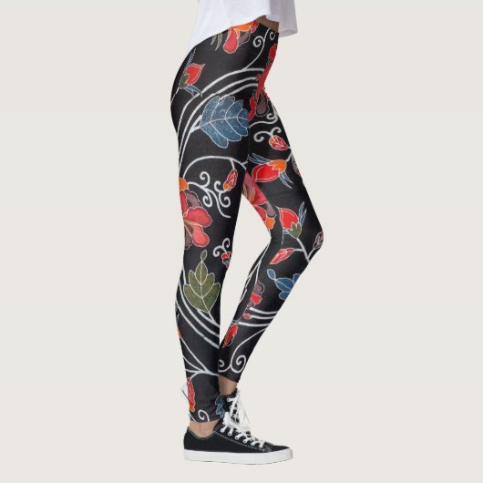 Japanse Okinawan-kleurstof (Bingata) Leggings (Rechts)