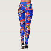 Japanse Okinawan-kleurstof (Bingata) Leggings (Achterkant)