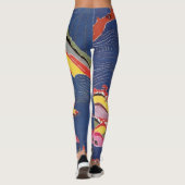 Japanse Okinawan-kleurstof (Bingata) Leggings (Achterkant)