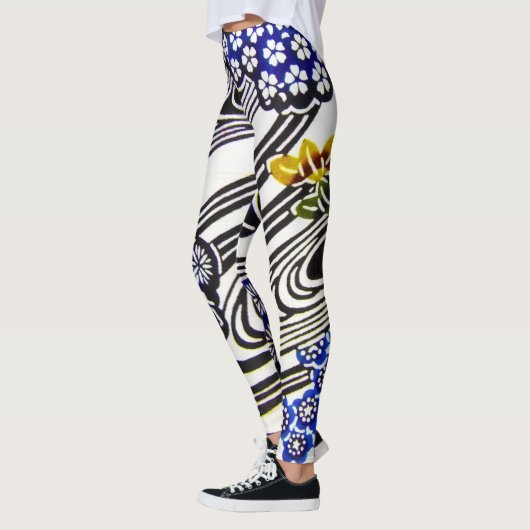 Japanse Okinawan-kleurstof (Bingata) Leggings (Links)