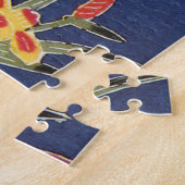 Japanse Okinawan-kleurstof (Bingata) Legpuzzel (Zijkant)