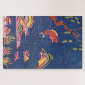 Japanse Okinawan-kleurstof (Bingata) Legpuzzel (Horizontaal)