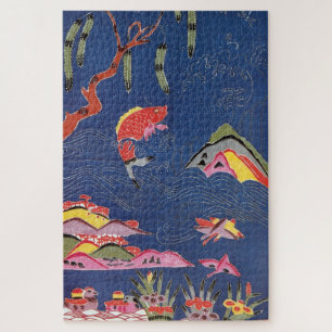 Japanse Okinawan-kleurstof (Bingata) Legpuzzel