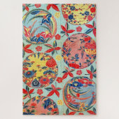 Japanse Okinawan-kleurstof (Bingata) Legpuzzel (Verticaal)