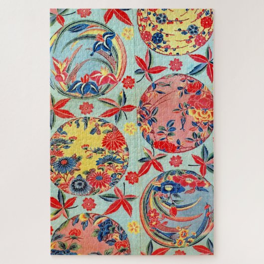 Japanse Okinawan-kleurstof (Bingata) Legpuzzel (Verticaal)