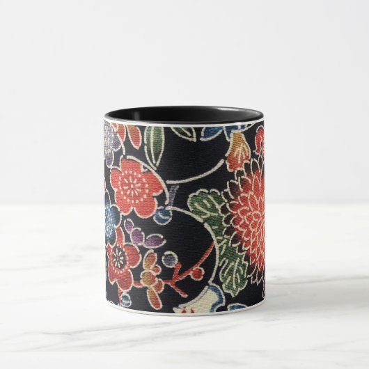 Japanse Okinawan-kleurstof (Bingata) Mok (Midden)