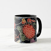 Japanse Okinawan-kleurstof (Bingata) Mok (Voorkant rechts)