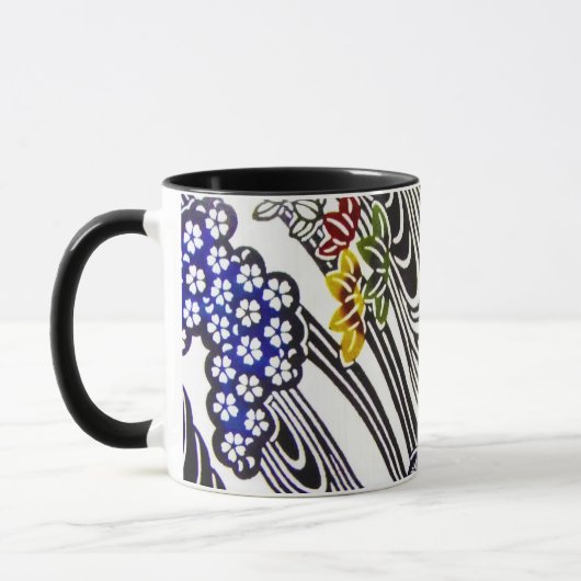 Japanse Okinawan-kleurstof (Bingata) Mok (Links)