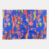 Japanse Okinawan-kleurstof (Bingata) Theedoek (Horizontaal)