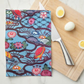 Japanse Okinawan-kleurstof (Bingata) Theedoek (Quarter Fold)