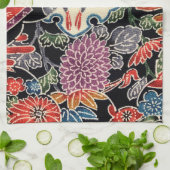 Japanse Okinawan-kleurstof (Bingata) Theedoek (Gevouwen)