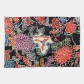 Japanse Okinawan-kleurstof (Bingata) Theedoek (Horizontaal)