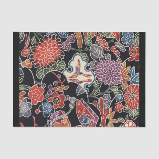 Japanse Okinawan-kleurstof (Bingata) Tissuepapier (Voorkant)