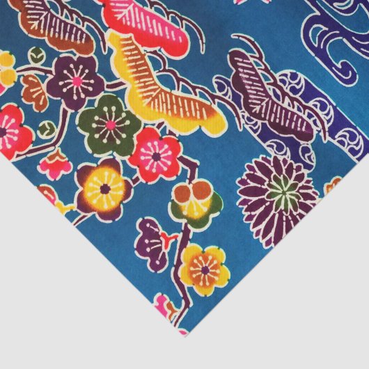 Japanse Okinawan-kleurstof (Bingata) Tissuepapier (Detail)