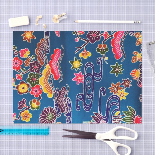 Japanse Okinawan-kleurstof (Bingata) Tissuepapier (Craft)