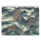 Japanse olieverschilderingslandschap kalender (Hoes)