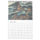 Japanse olieverschilderingslandschap kalender (Mar 2027)
