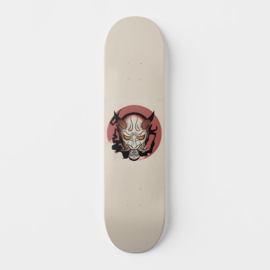 Japanse Oni Demon Persoonlijk Skateboard (Voorkant)