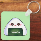 Japanse Onigiri rijstbal Sleutelhanger (Achterkant)
