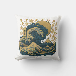 Japanse ontwerper esthetische golven kussen