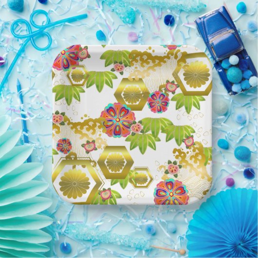 Japanse ontwerper papieren bordje (Feest)