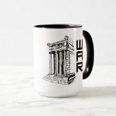  Japanse Oorlog Zwaard Design Mok (Voorkant rechts)