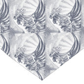 Japanse oosterse gegraveerde Woodcut Korte Tafelloper (Hoek)