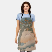 Japanse Oranje boom in de nevel Schort (Gedragen)