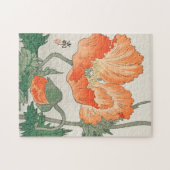  japanse Oranje papaverbloem, ohara koson Legpuzzel (Horizontaal)