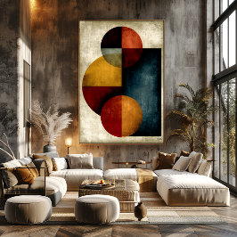 Japanse Orbitale Geometrische Abstracte Stille Lux Poster