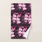Japanse orchideeën bad handdoek (Handdoek)