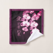 Japanse orchideeën bad handdoek (Wasdoekje)