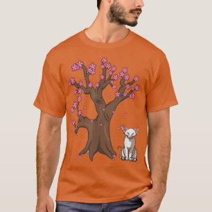 Japanse Oriental Shorthair Cat Mam Cherry Blossom T-shirt