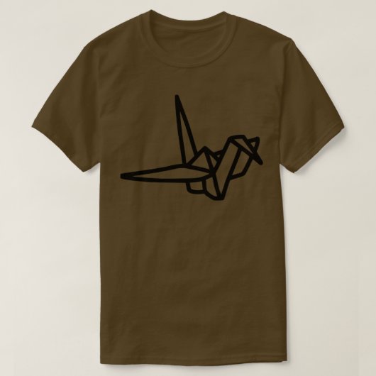 Japanse origami Crane 7 T-shirt (Design voorkant)