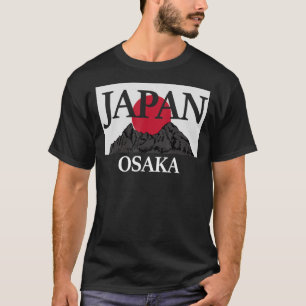 Japanse Osaka Fuji san vlag T-shirt