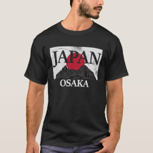 Japanse Osaka Fuji san vlag T-shirt