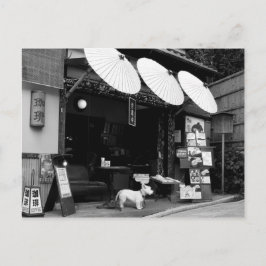 Japanse overkoepelende winkel briefkaart