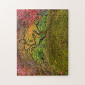 Japanse paardenboom in herfstkleur legpuzzel (Verticaal)