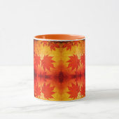 Japanse paardenboom verlaat script herfst herfst mok (Midden)